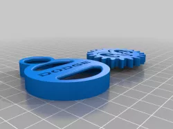 DODGE GEAR KEY CHAIN