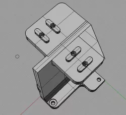 Drag Chain Cable Mount for Hypercube BLV Fusion 2020 linear rail