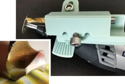 Drill bit sharpener for Dremel (supportless)