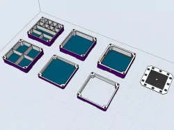 Electronic organizer box (stackable)