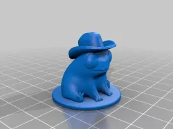 Fred The Frog but he's also a cowboy