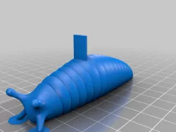 Friendly articulated snail w/ Brims (Remix)