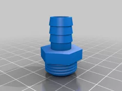 G3/8 to 10mm barb adapter - water cooling drain plug /fill