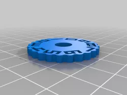 golf counter keychain