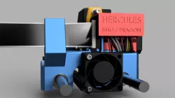 Hercules - QIDI X-Plus / I-Mate (S) Carriage for BMG & Dragon / E3D V6