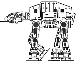 Imperial Walker stencil 2