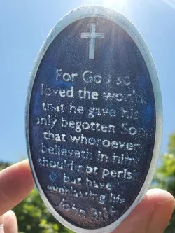John 3:16 Door Plate (like a Mezuzah)