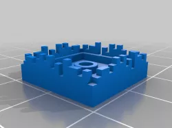 Lego 2x2 tile for realistic Minecraft block