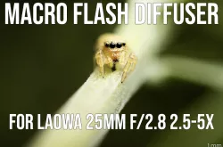 Macro Flash Diffuser Adapter Ring for Laowa 25mm f/2.8 2.5-5x