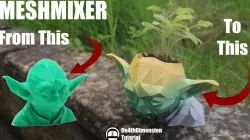 Master Yoda plant pot