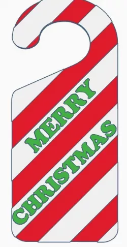 Merry Christmas Door Hanger