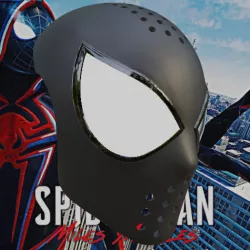 Miles Morales 2099 Inspired Face Shell