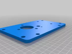 Mounting Plate for Bosch GKF12V-8 Router on Bosch GTS 10XC table saw