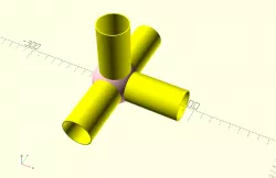 Mr Fix-it- multiconnector/ modular mount, pipe knee/U-bend - OpenScad CSV