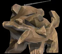 Mr. Grizz statue (with antenna!)