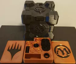 MTG/TCG Deck Box Companion Cube (Commander, Life Counter, Tokens, Magic the Gathering)