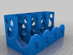 Nespresso dispenser for 4 tubes - prevents capsules to shoot out