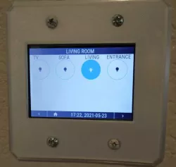 OpenHASP Dual Gang Smart 3.5" Touchscreen Switch