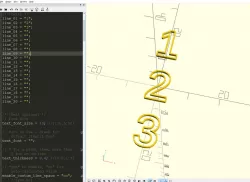 OpenSCAD - Multi-Line Text