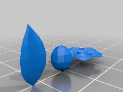 Pikmin Leaf Bud and Flower