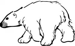 Polar Bear stencil