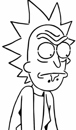 Rick Sanchez stencil 3