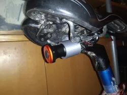 Saddle tail light support