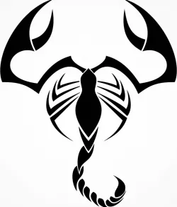 Scorpion stencil 14
