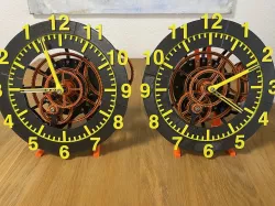 Silent Wall and Desk Clock
