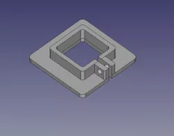 Square tube clamp 25x25mm