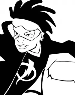 Static Shock stencil