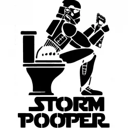 Storm Pooper stencil