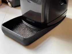 Stray coffee ground catcher for Baratza Encore grinder