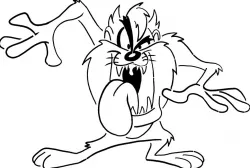Tasmanian devil stencil 2