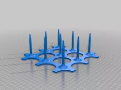 Thread spool holder for sewing (3x3 with square shaped elements)
