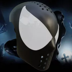 Ultimate Symbiote Spider-Man Inspired Face Shell