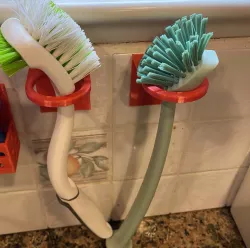 Wall Dish Brush Holder
