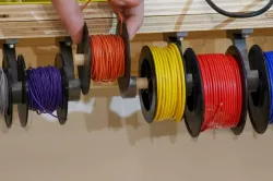 Wire Spool Hanger with Removable Spools