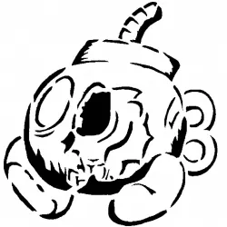 Zombie Bob omb stencil