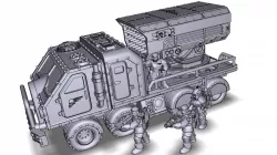4-axle war-trak "Stallio-II" + "HailFire"