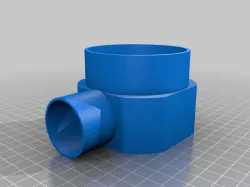 68mm to 40mm drainpipe elbow