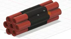 Airsoft Bomb Game Model - Dinamite Format for Airsoft 3D print model
