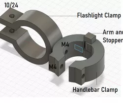 Bicycle Flashlight Holder