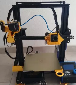 BMG extruder position in front of the printer