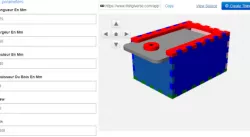 Boîte pour les pièces du jeu échelles et serpents - Camp Fablab