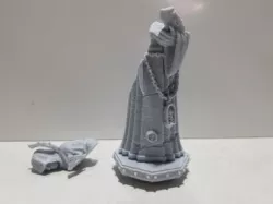 Broken Hooded statue