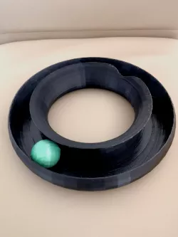 Cat toy - circle circuit with ball