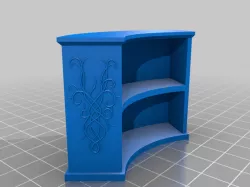 Curved Elven Bookshelf 