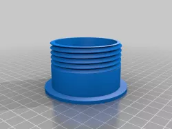 Desk Grommet, threaded (parametric) Extended
