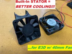 E3D Duct - 40mm w/ Stator Vanes